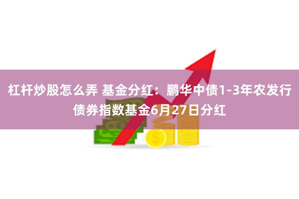 杠杆炒股怎么弄 基金分红：鹏华中债1-3年农发行债券指数基金