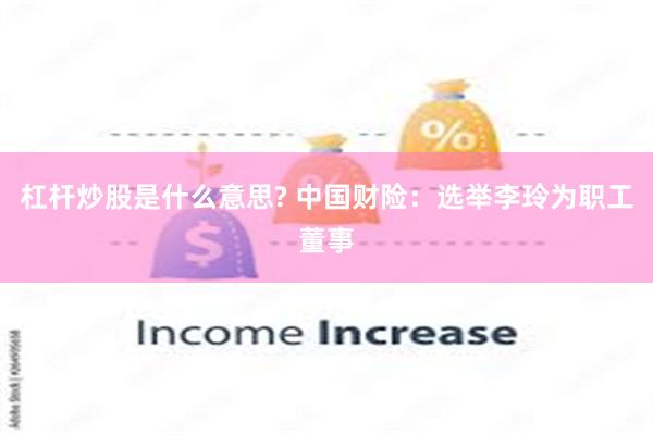 杠杆炒股是什么意思? 中国财险：选举李玲为职工董事
